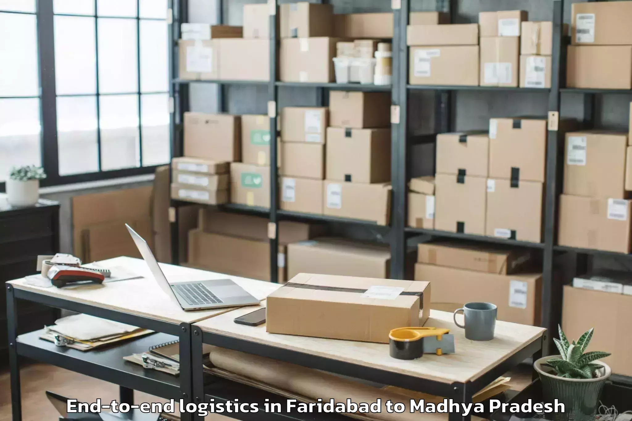 Leading Faridabad to Sendhwa End To End Logistics Provider